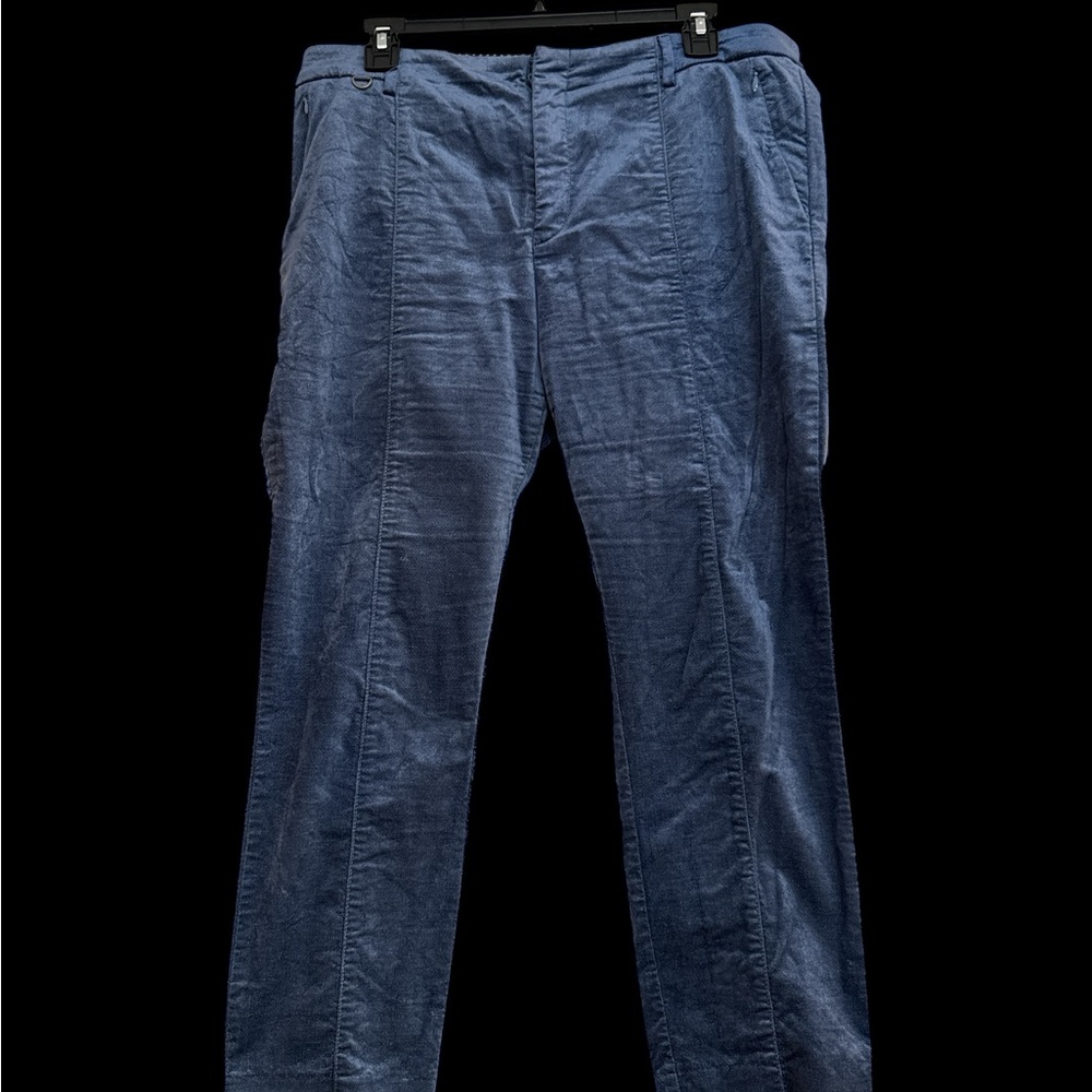 Stylish Blue Corduroy Pants
